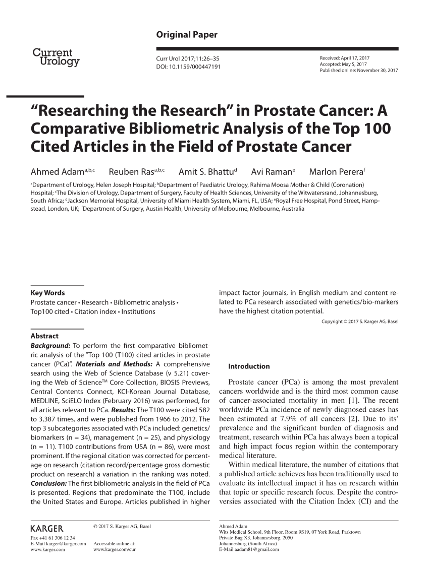 journal of prostate cancer impact factor)