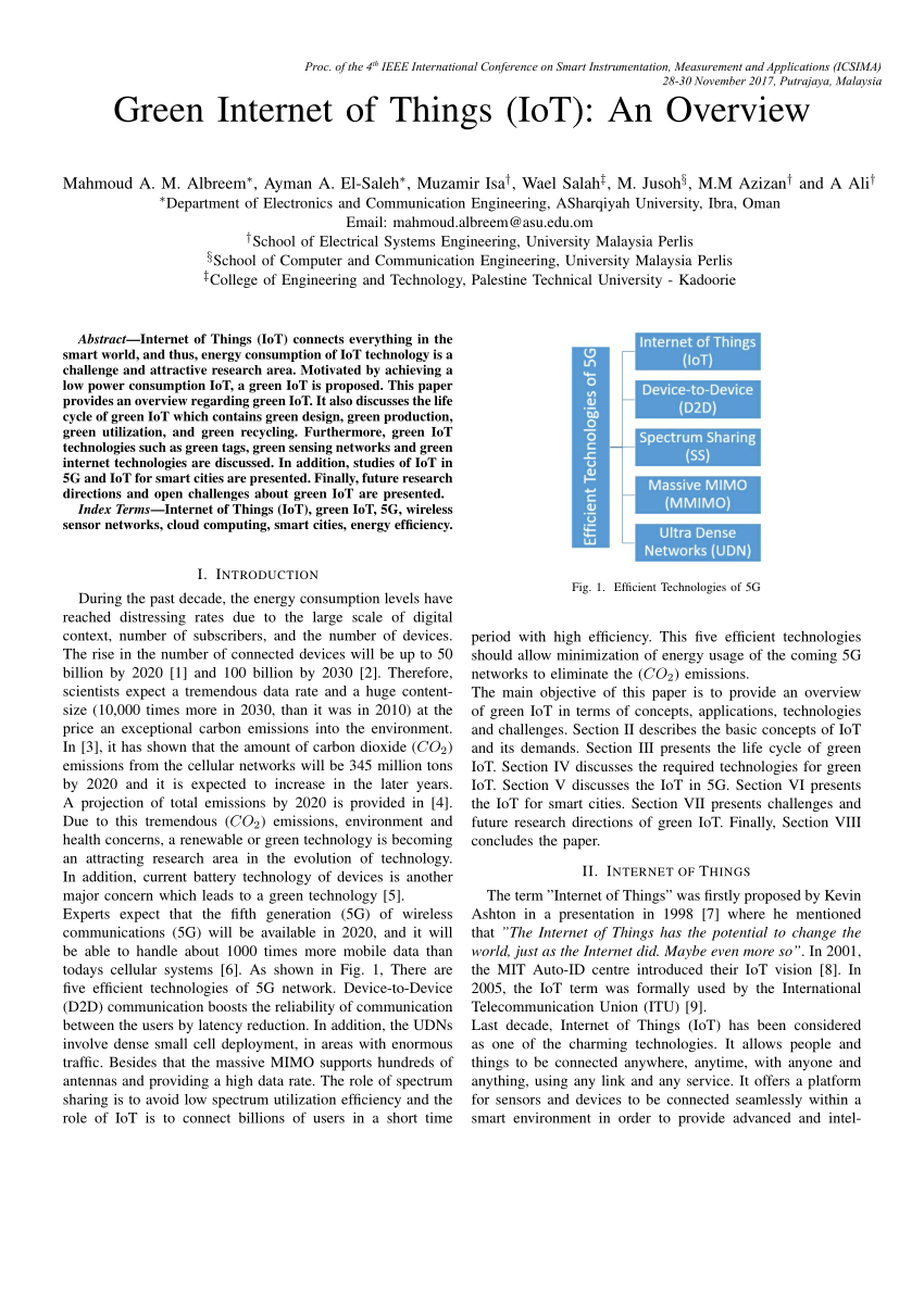 research paper iot