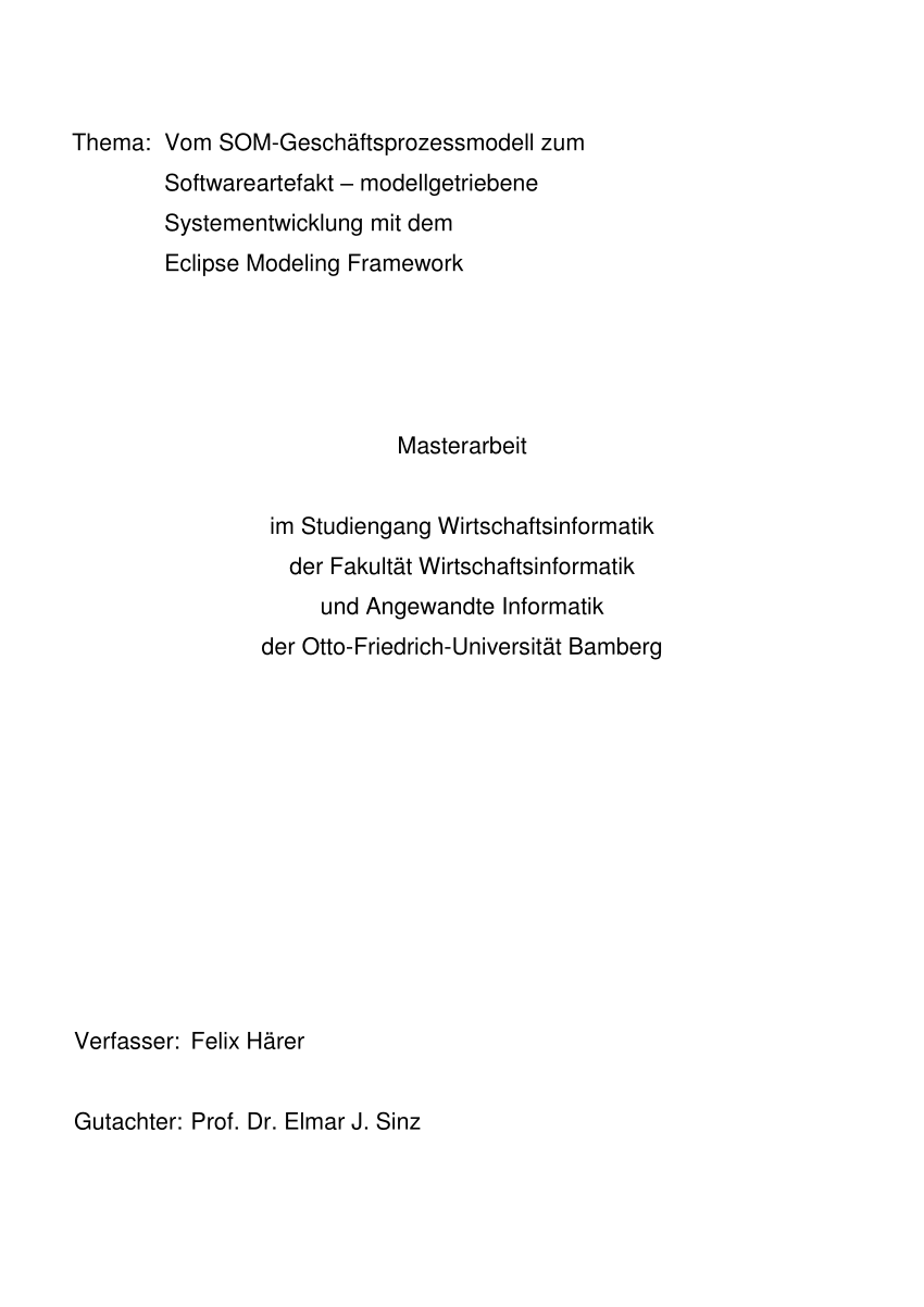 PDF) Vom SOM-Geschftsprozessmodell zum Softwareartefakt ...
