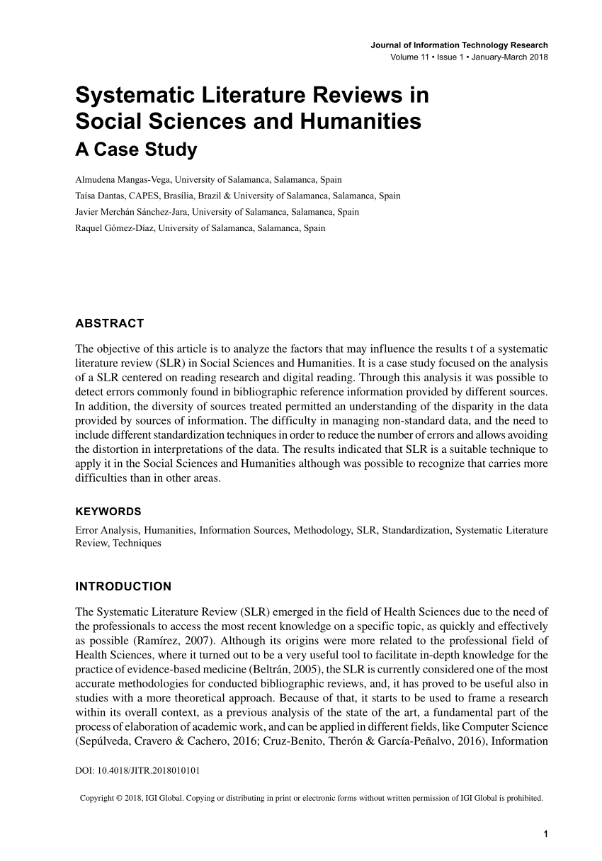 literature review on case study