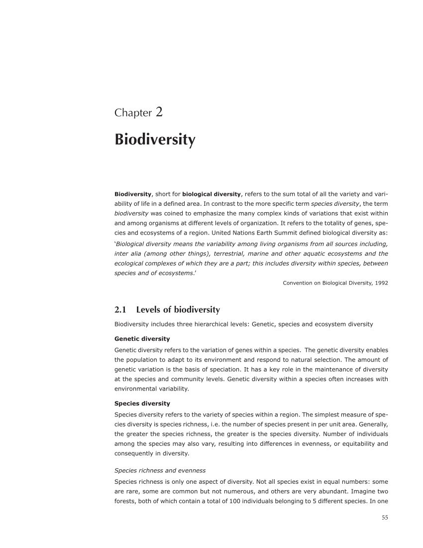 biodiversity research paper pdf