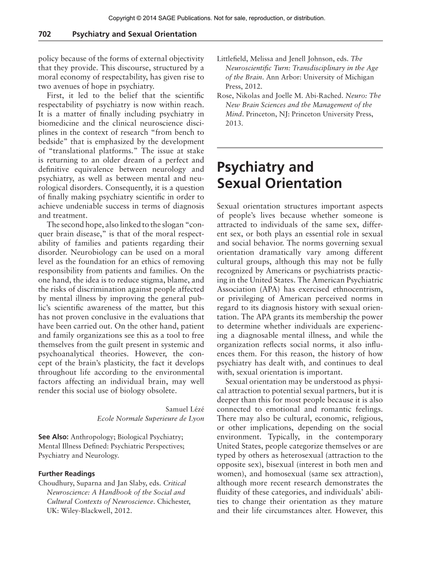 Pdf Psychiatry And Sexual Orientation 9788