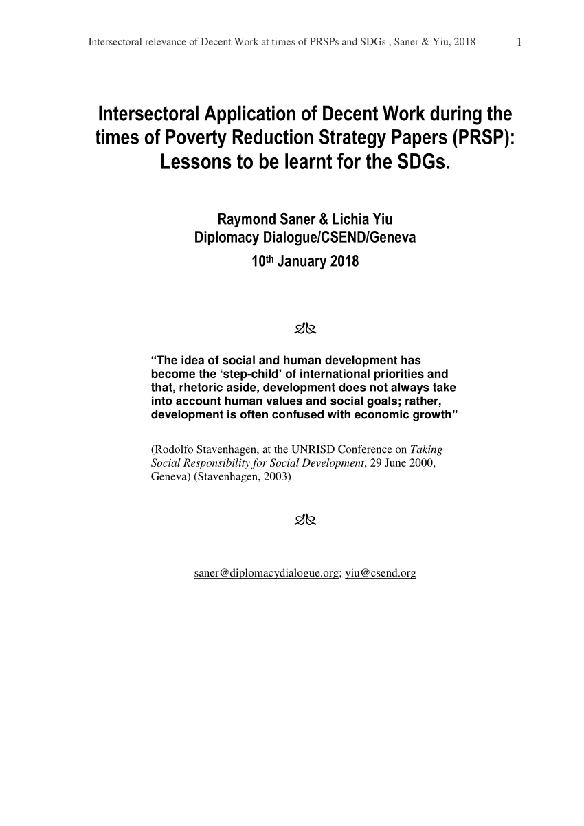 research papers on poverty reduction strategy