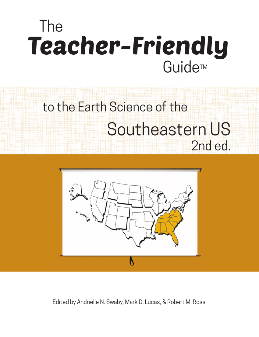 Pdf The Teacher Friendly Guide To The Earth Science Of The Southeastern Us 2676