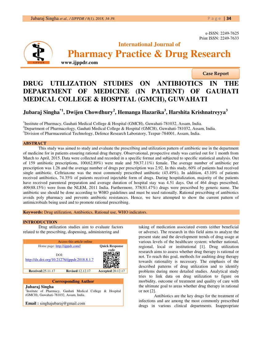 dissertation on drug utilization