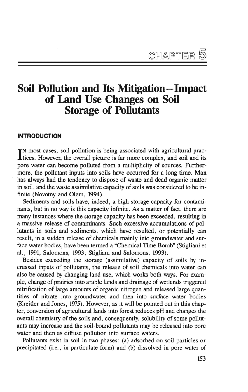 soil pollution project work methodology pdf
