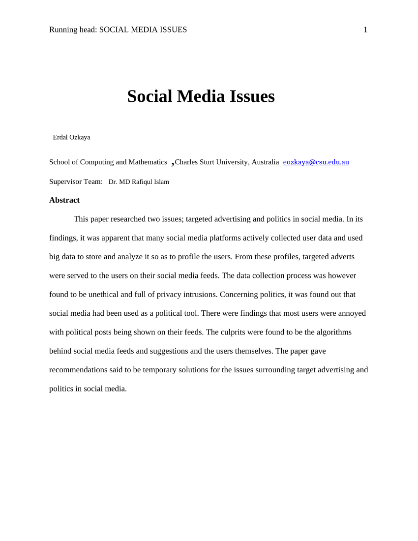 social media privacy research paper