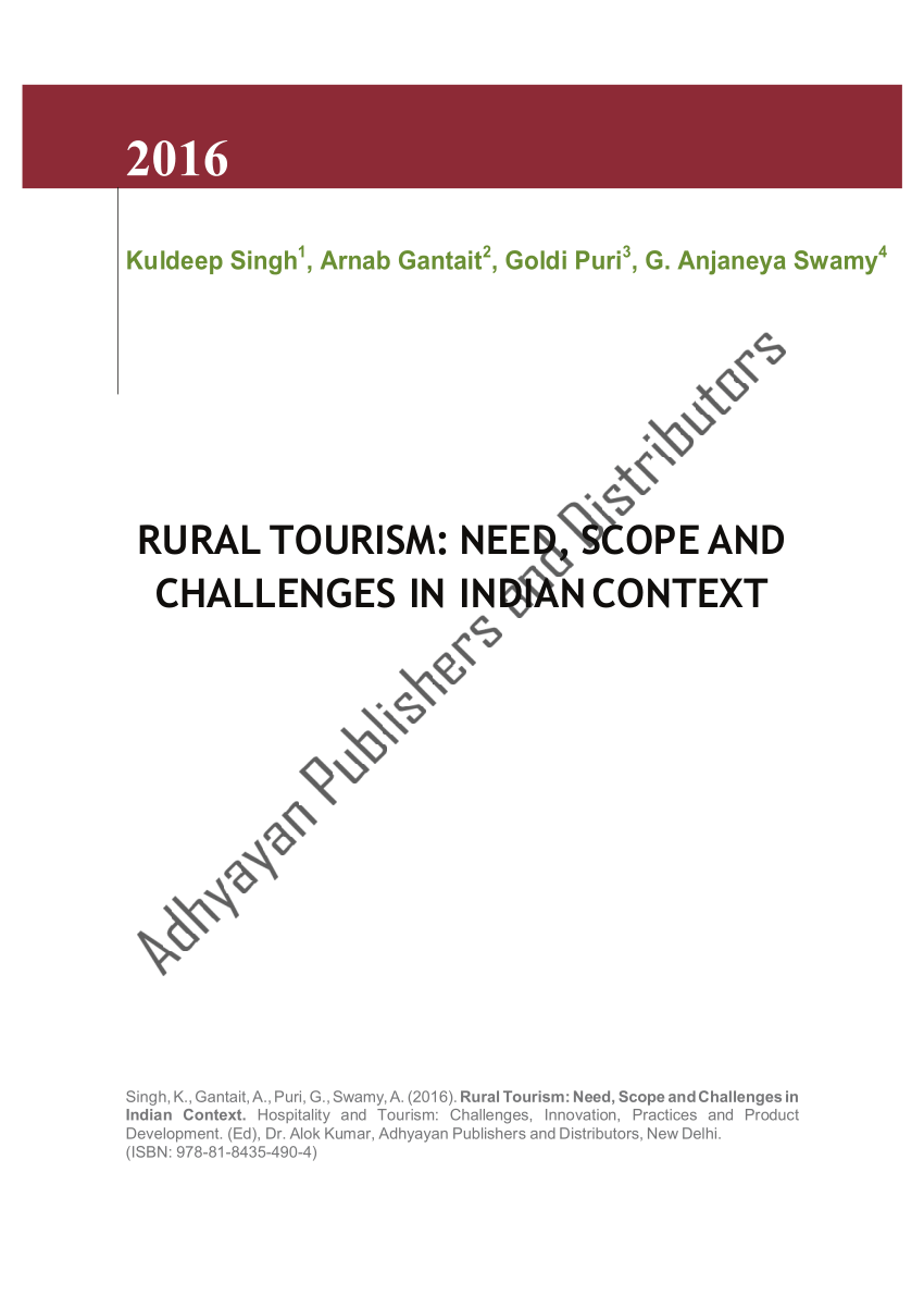 rural tourism report