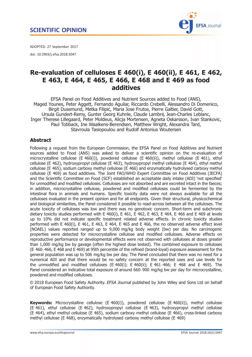 Pdf Re Evaluation Of Celluloses E 460 I E 460 Ii E 461 E 462 E 463 E 464 E 465 E 466 E 468 And E 469 As Food Additives,Haworthia Limifolia