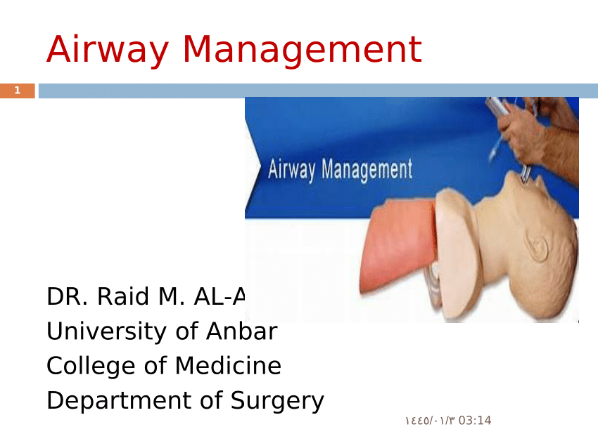 Pdf Airway Management 8244