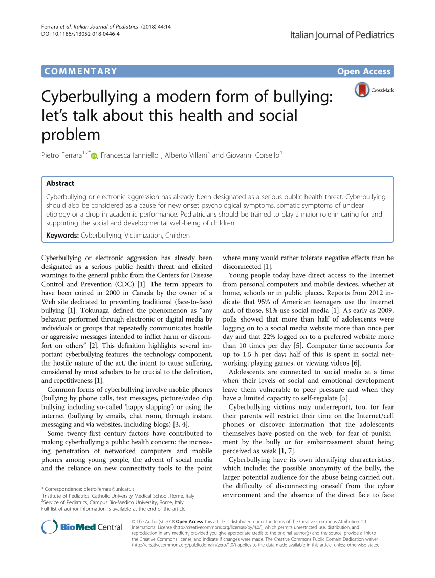online bullying case study