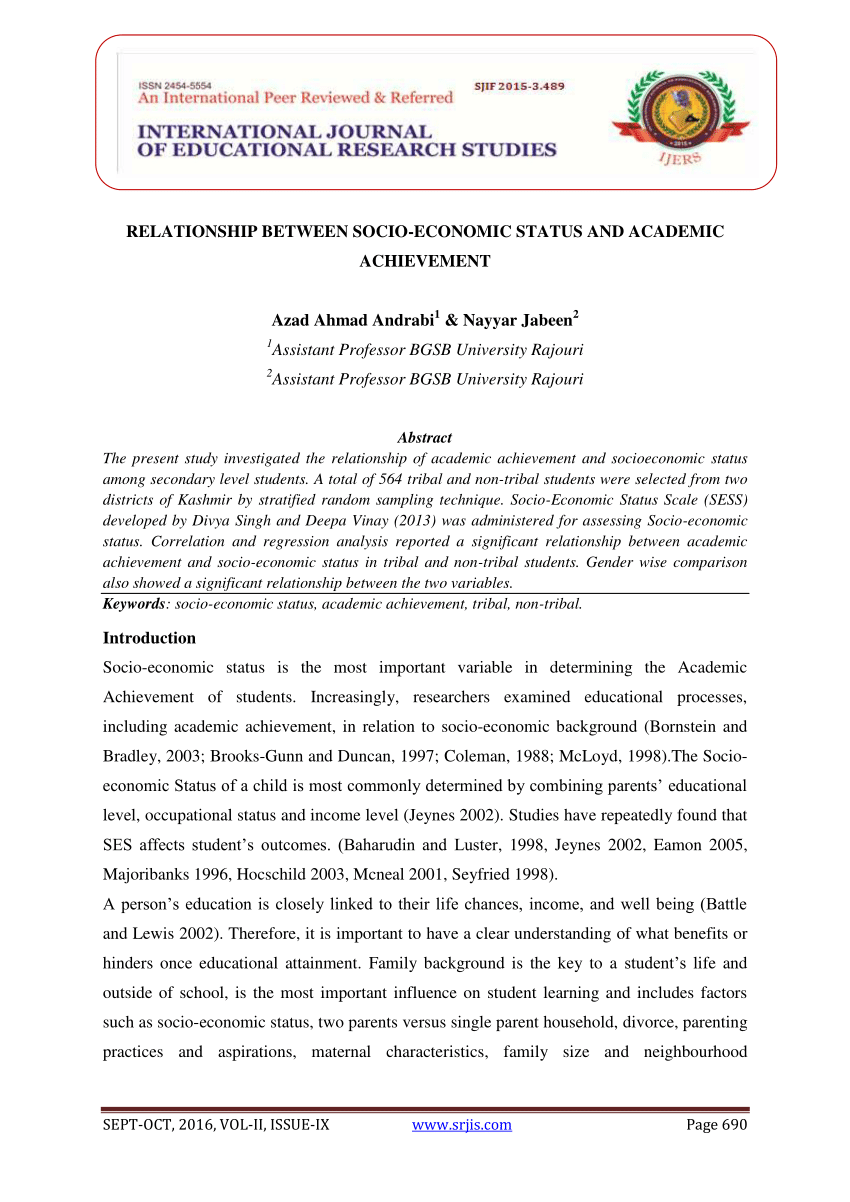 academic achievement thesis pdf