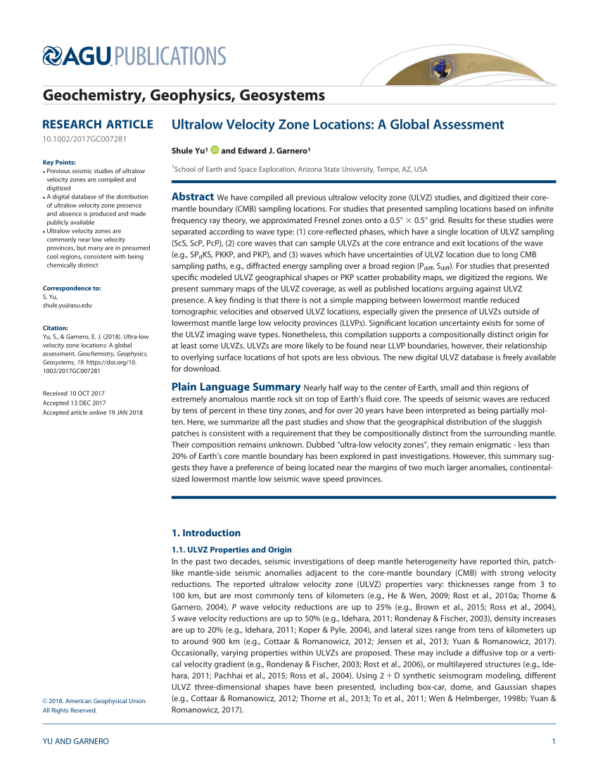 Improved Characterization of Ultralow‐Velocity Zones Through Advances in  Bayesian Inversion of ScP Waveforms - Pachhai - 2023 - Journal of  Geophysical Research: Solid Earth - Wiley Online Library