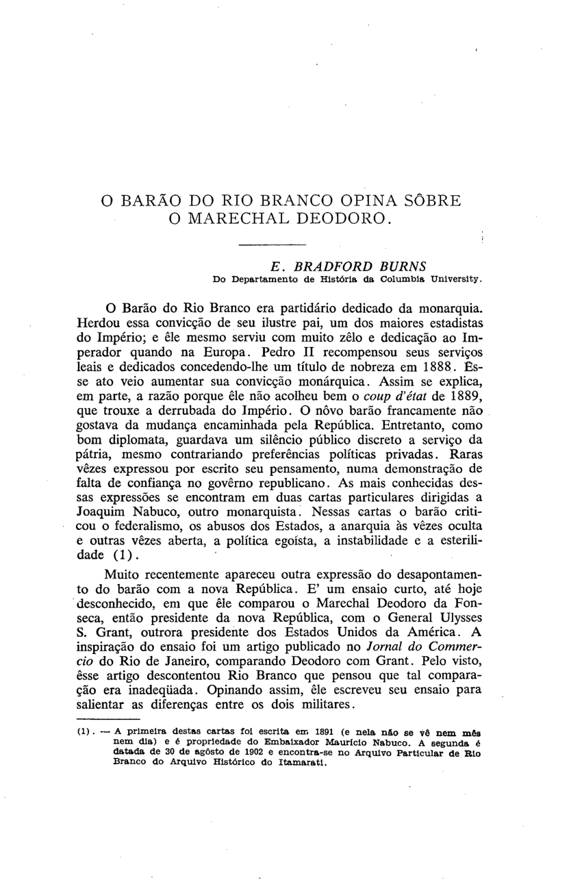 Quem foi o homem que proclamou a República antes do Marechal Deodoro