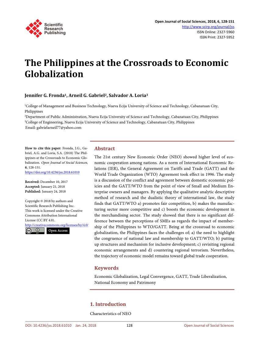 essay about globalization in the philippines