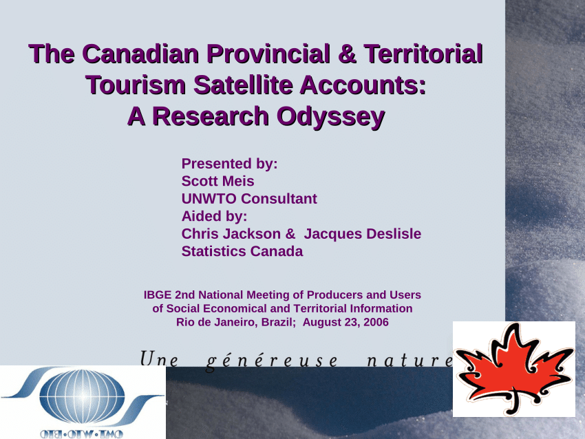 statistics canada tourism satellite account