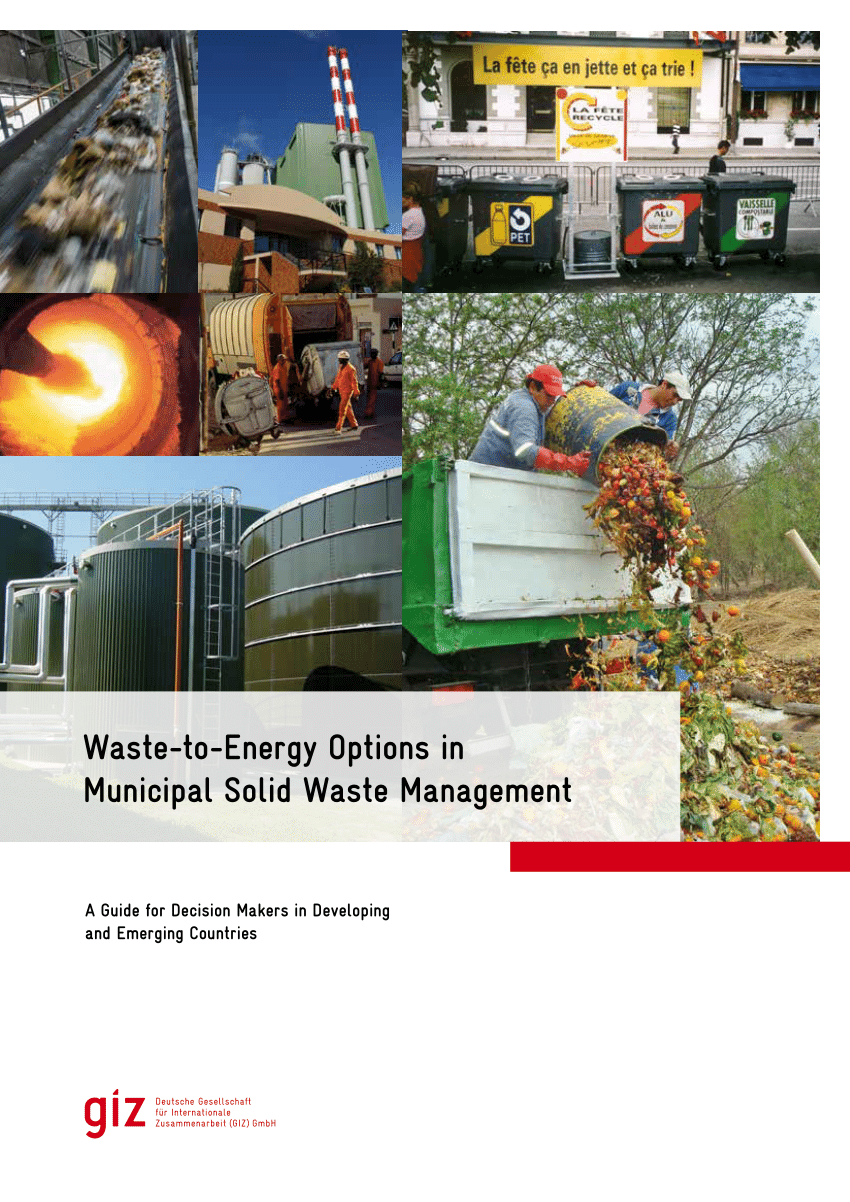 Pdf Waste To Energy Options In Municipal Solid Waste Management