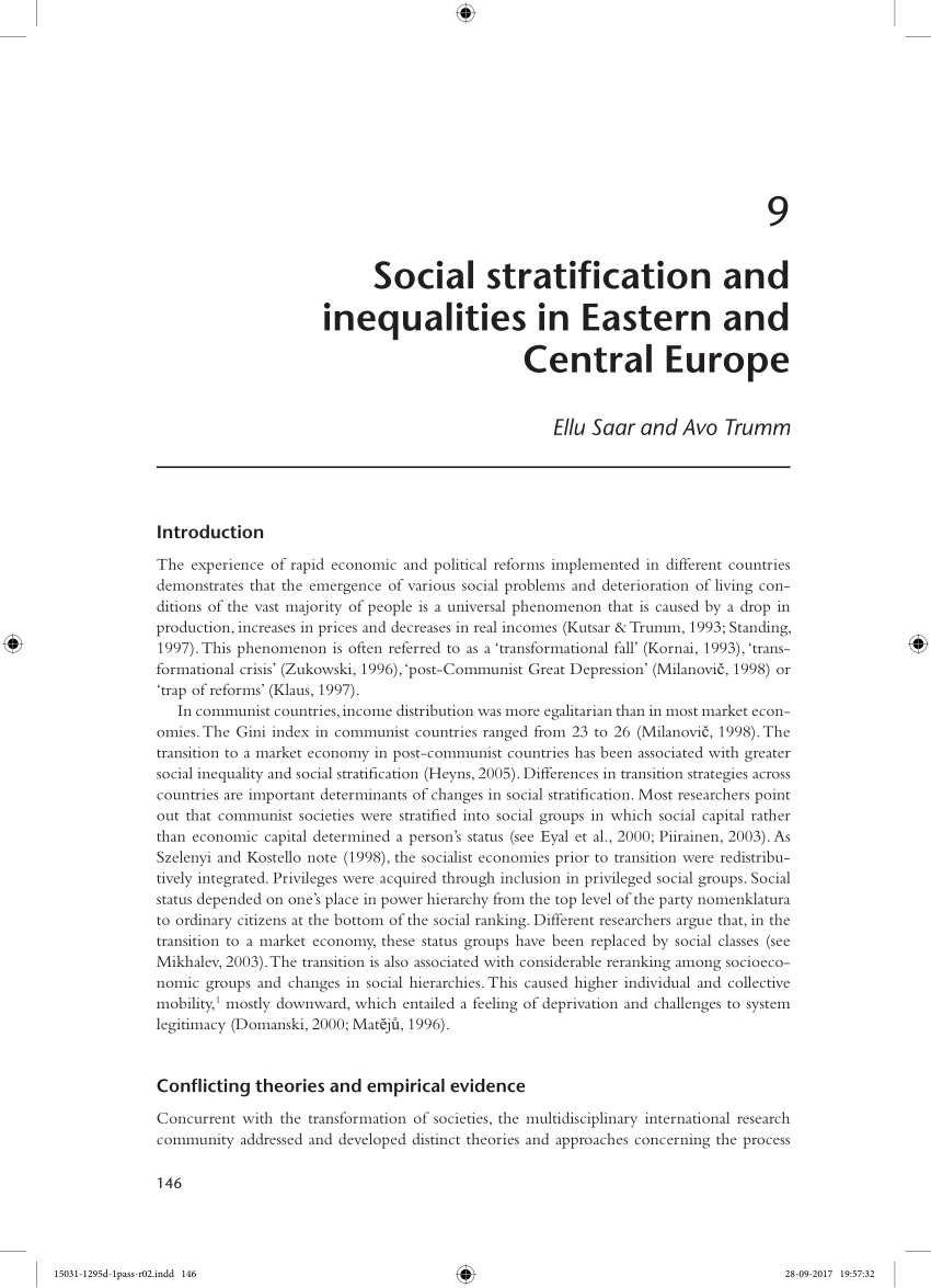 conclusion of social stratification