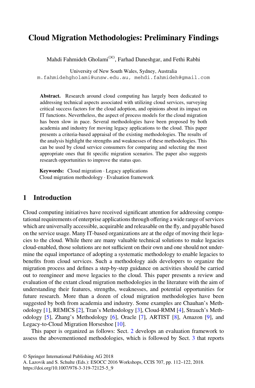 cloud migration research paper