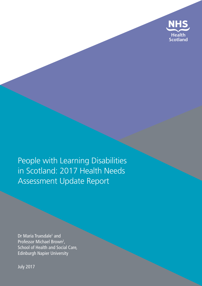 (PDF) People with Learning Disabilities in Scotland: 2017 Health Needs ...