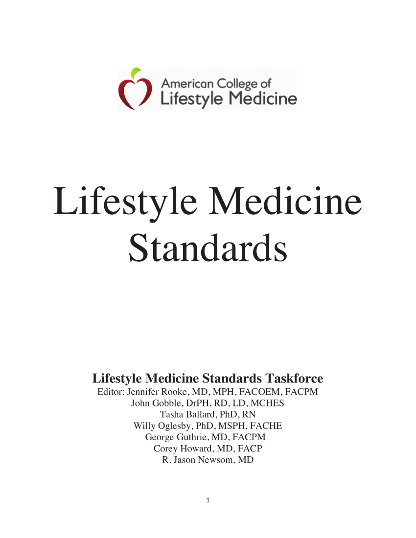 lifestyle medicine essay