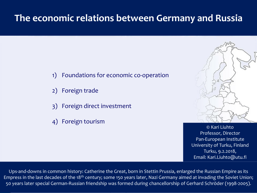 (PDF) The economic relations between Germany and Russia