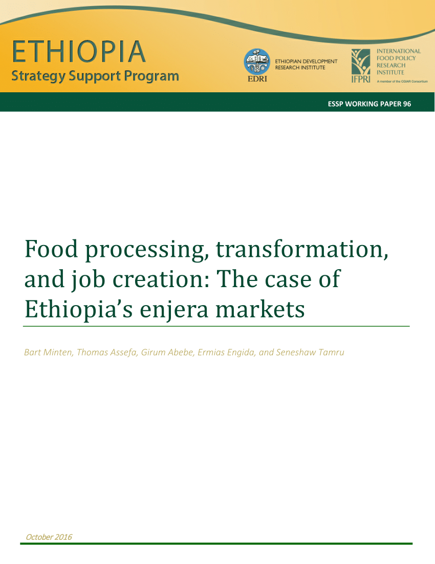 business plan project on sales of injera in ethiopia