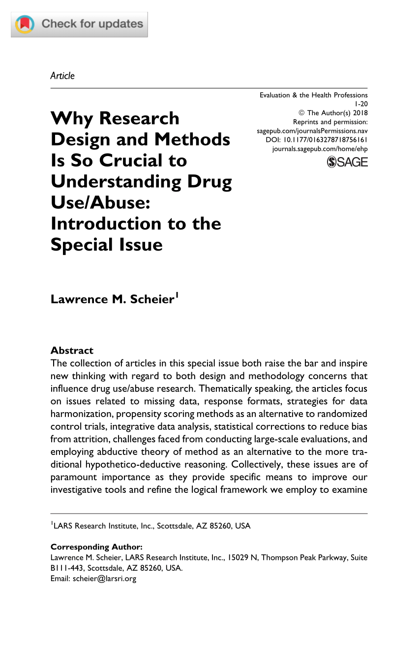 research on substance abuse pdf