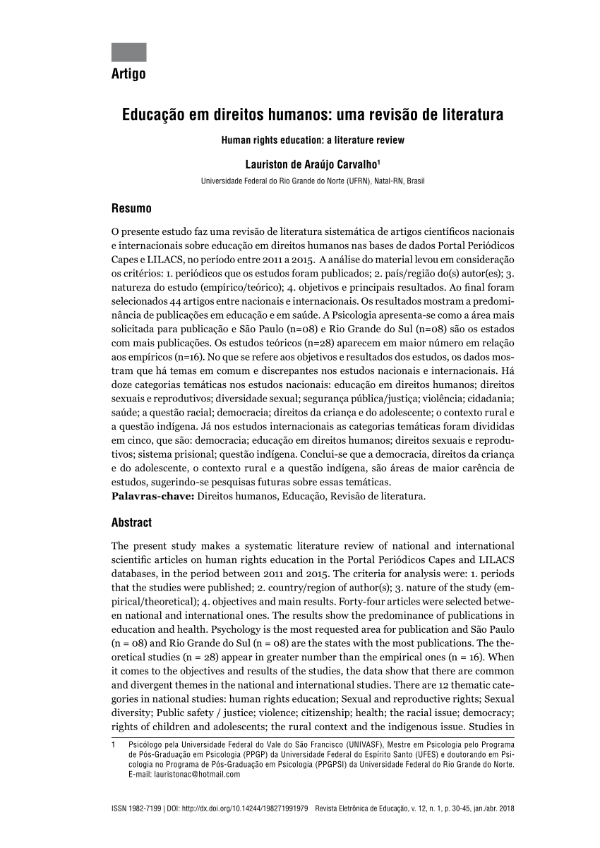 Como começar uma redação de Direitos Humanos?