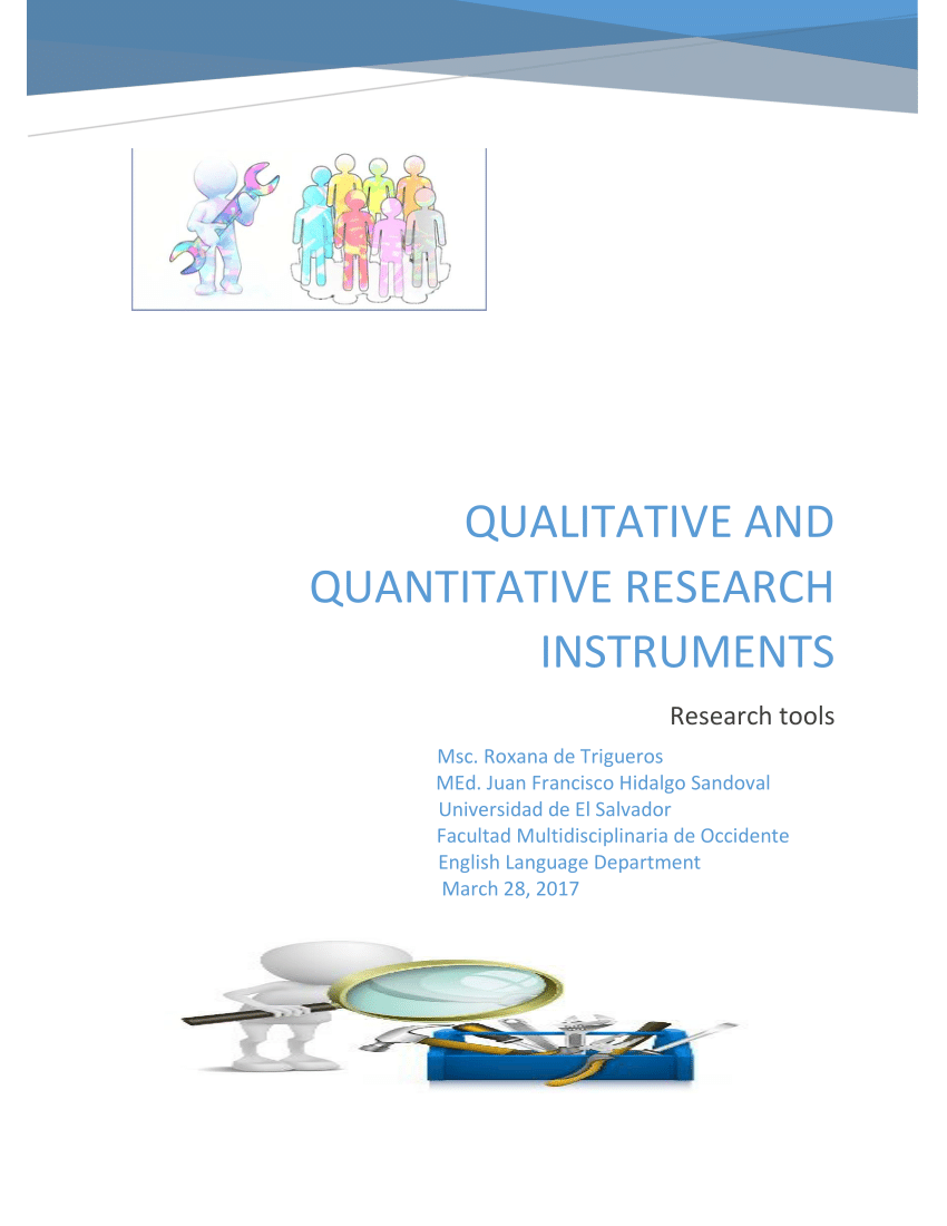 quantitative research instruments pdf