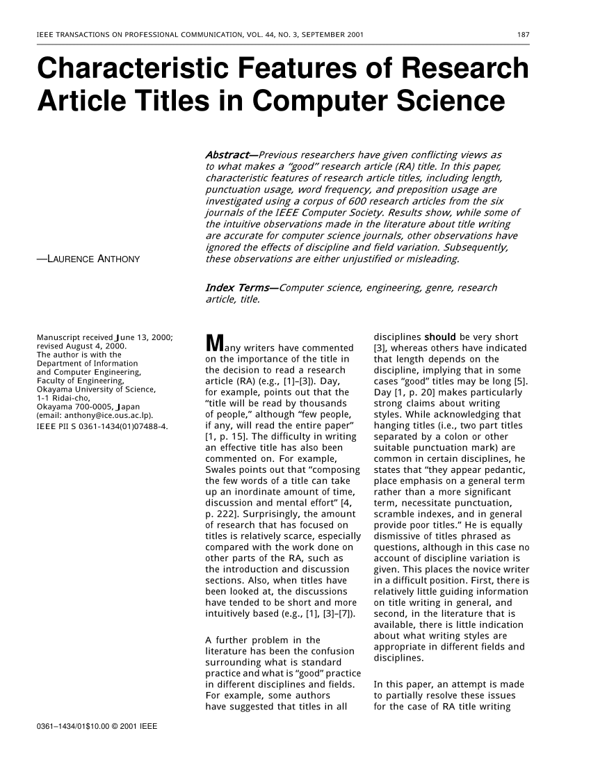 Computer term paper