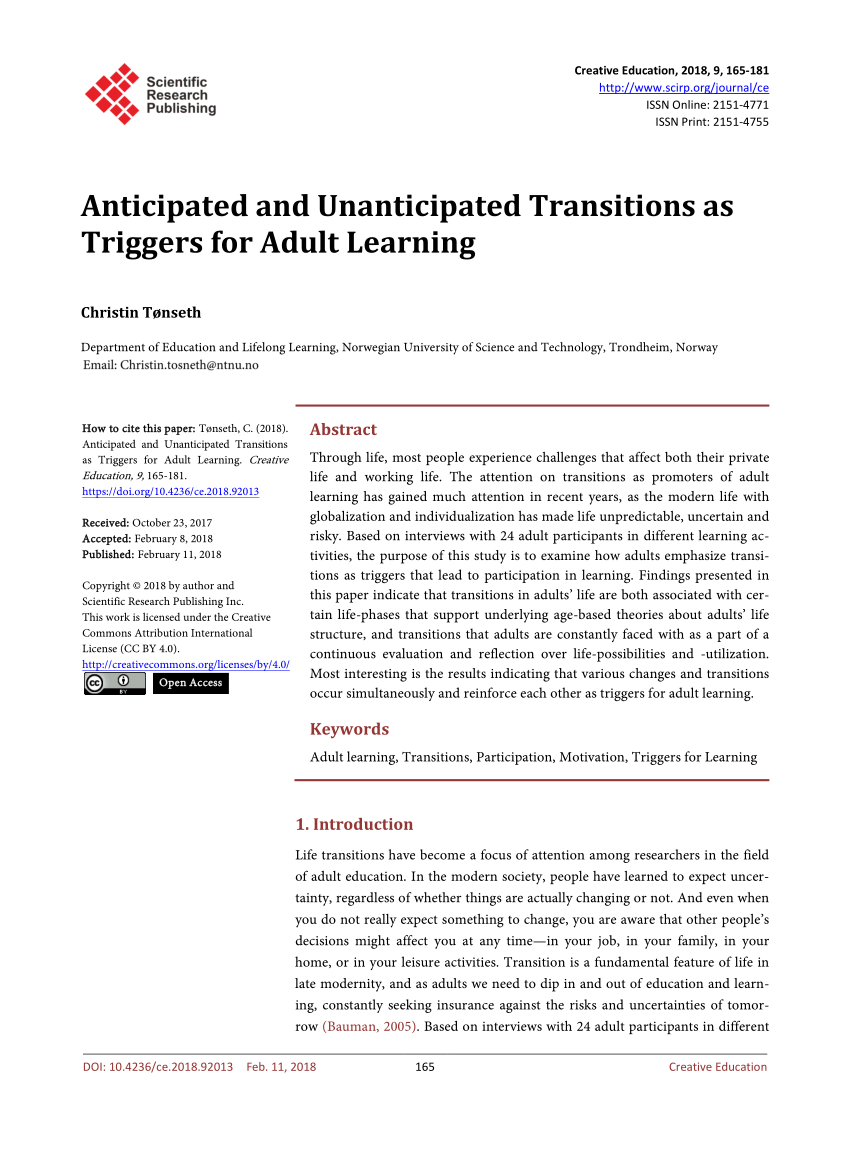 research paper transitions