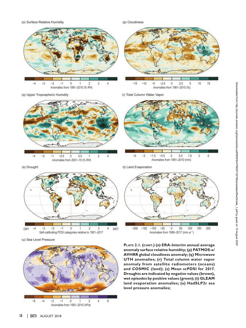 PDF State of the Climate 2017 BAMS Land Evaporation