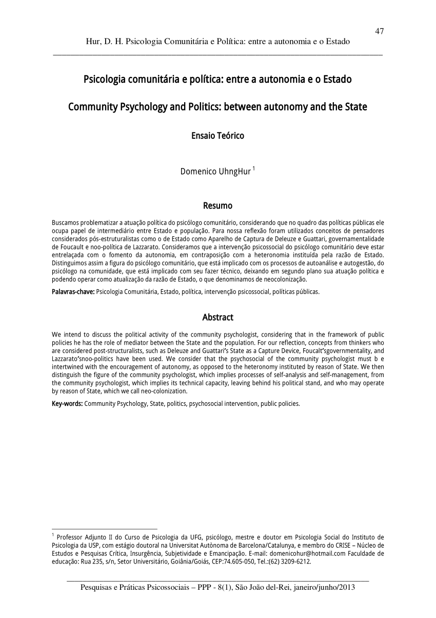 PDF) Processos insurgentes de subjetividade e cartografias