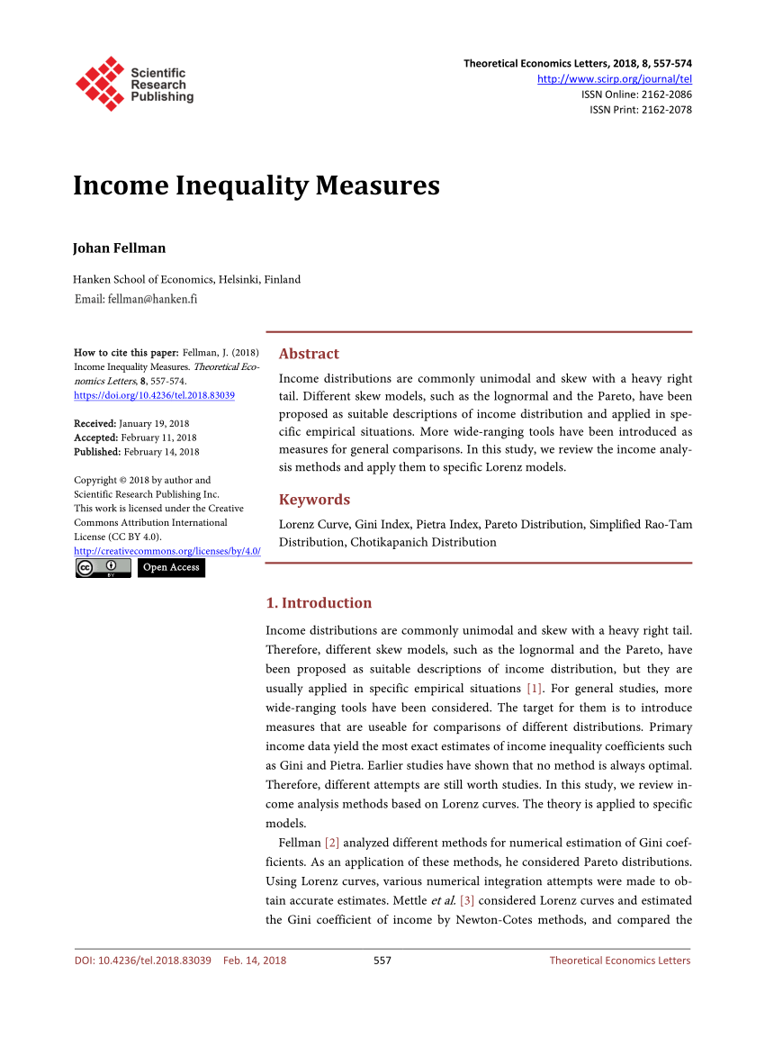 research paper on income inequality