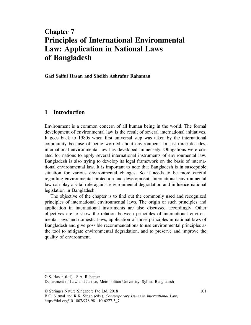 international environmental law research paper