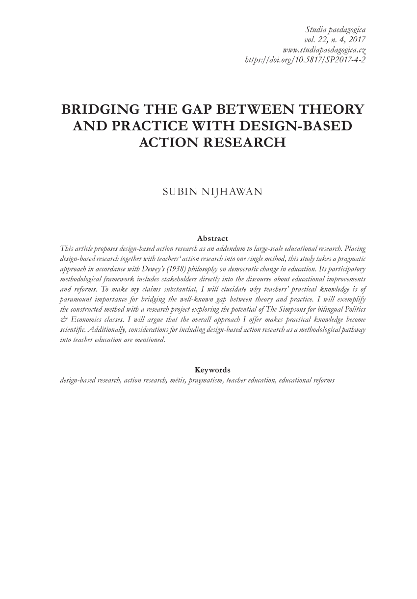 case study bridging the gap between theory and practice