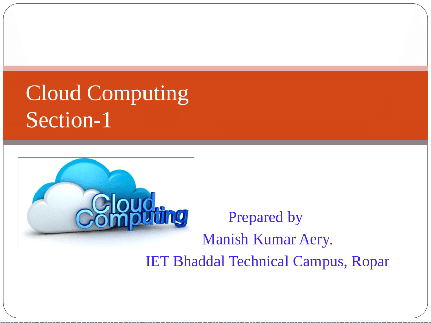 (PDF) Cloud Computing Introduction