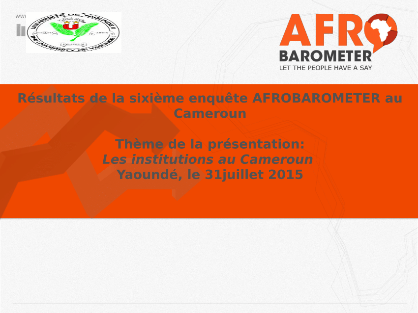 (PDF) Les institutions au Cameroun