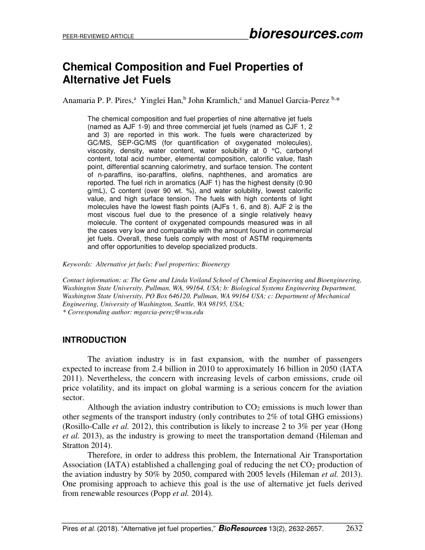 fuel composition jet of Fuel and Jet Fuels Properties Composition (PDF) Chemical Alternative of