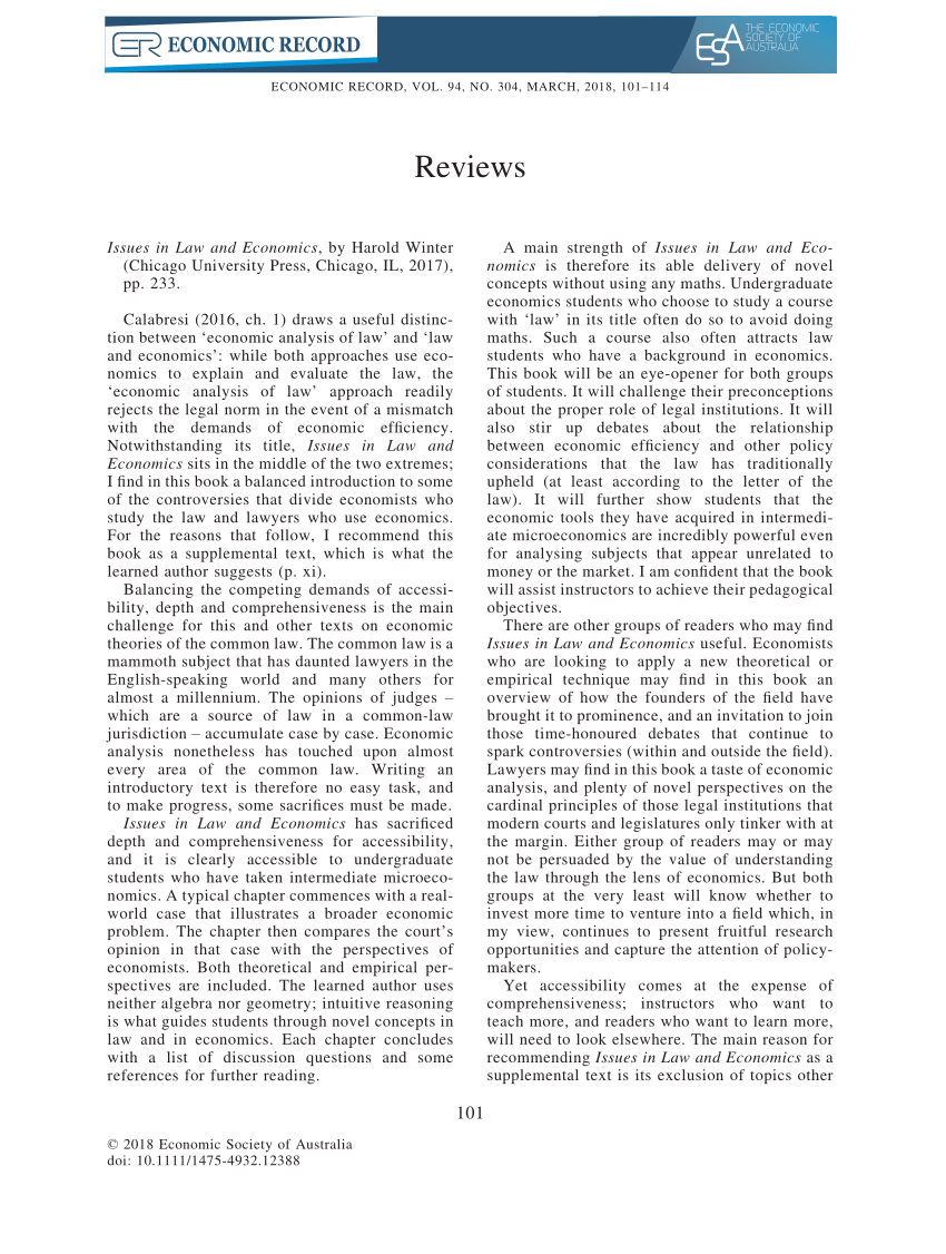 Cooter and ulen law and economics answers chapter 8