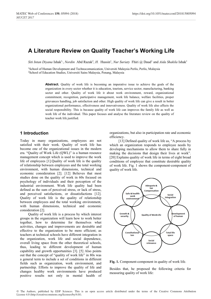 literature review on work life balance