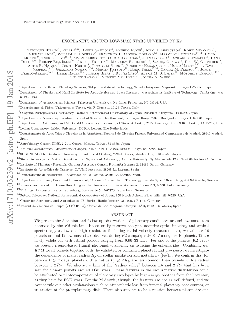 Pdf Exoplanets Around Low Mass Stars Unveiled By K2