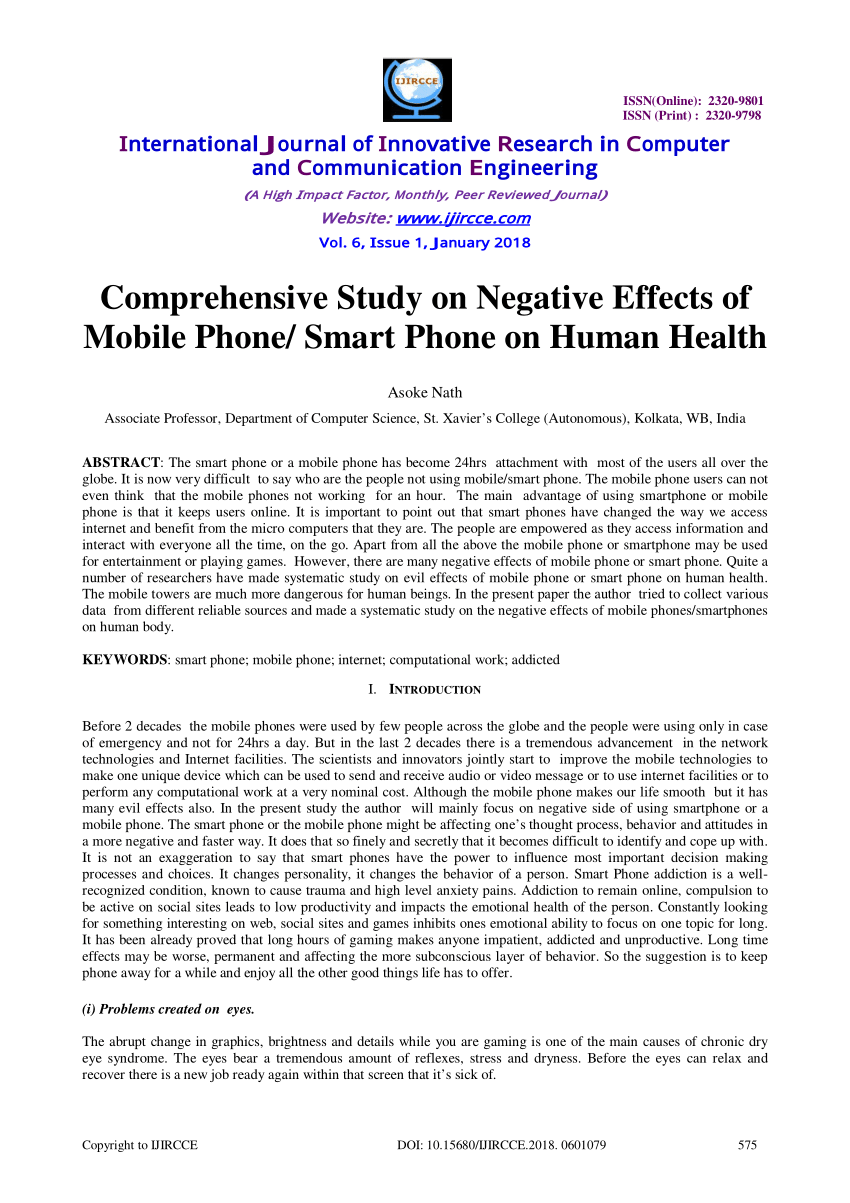 essay on harmful effects of mobile phones on students