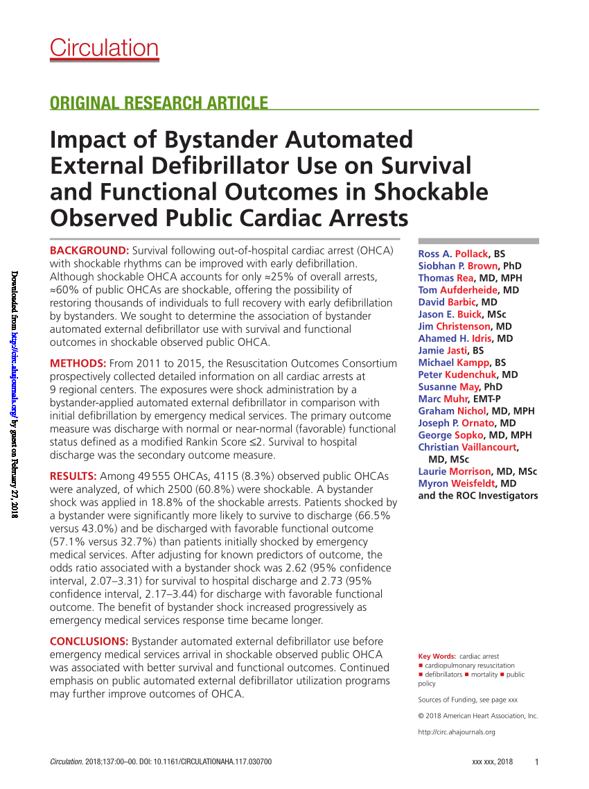 Aeds Studied Four Aeds Were Investigated As To Whether Shocks Were Download Scientific Diagram