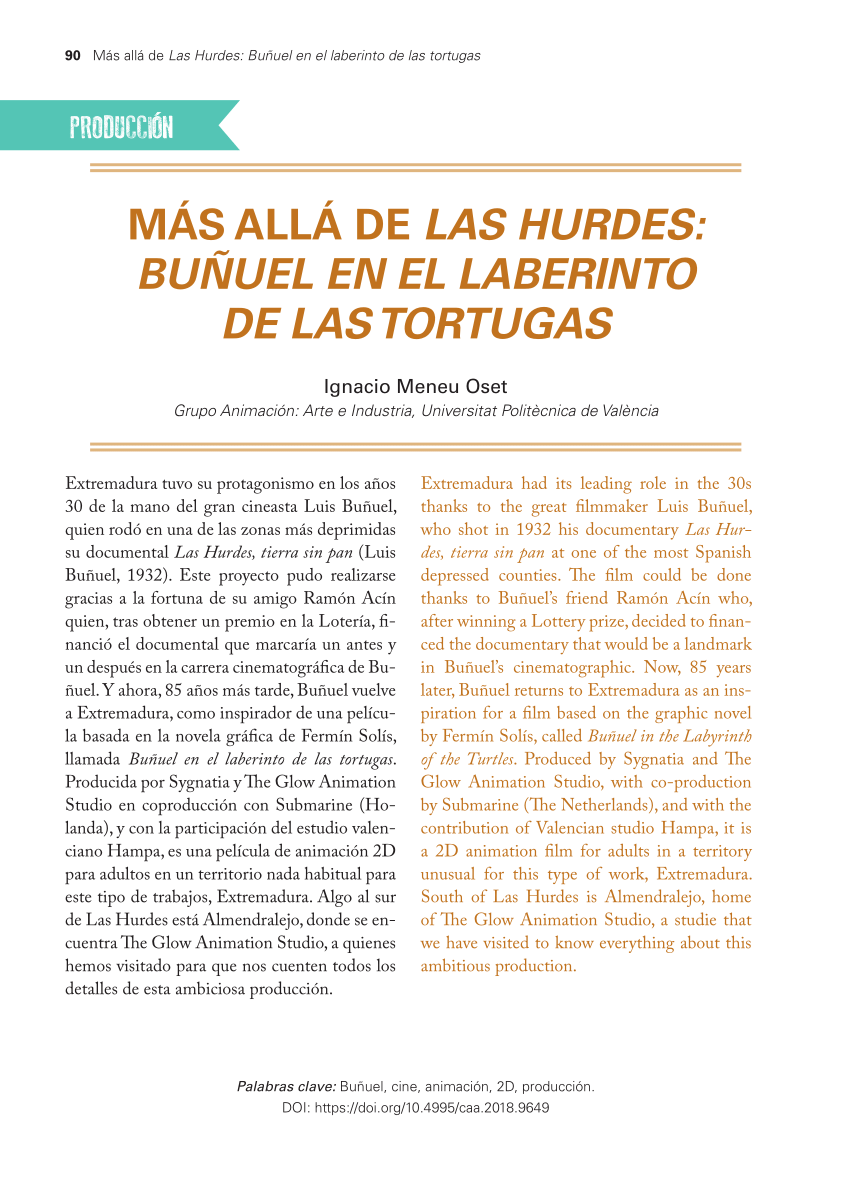 PDF) allá de las hurdes: Buñuel en el laberinto de las tortugas