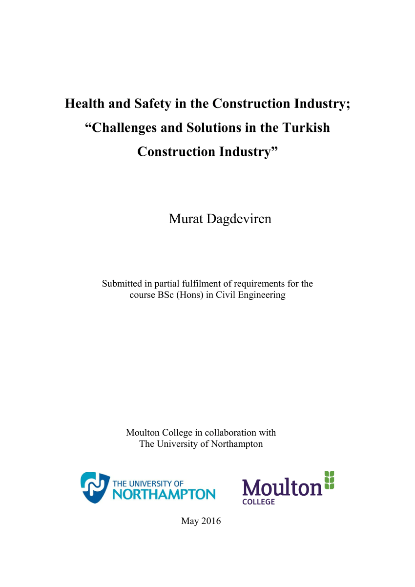 thesis on safety in construction