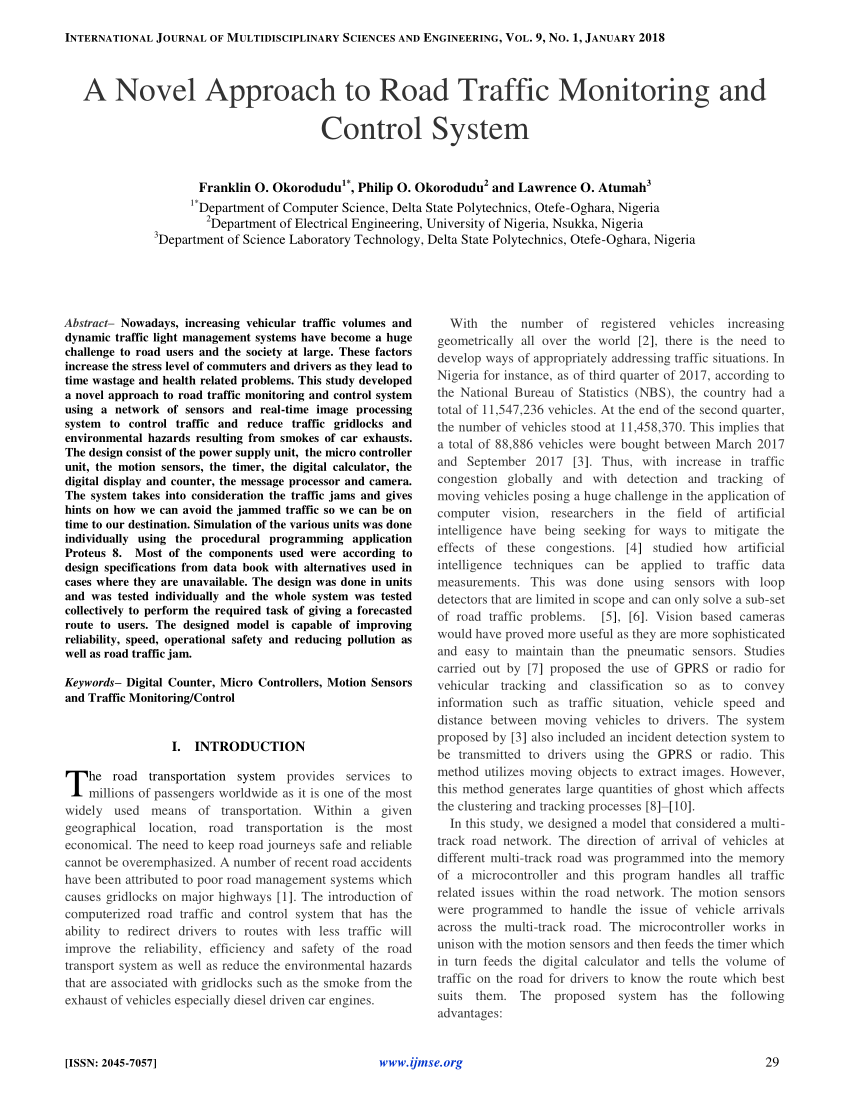 A Survey Of Intelligent Transportation Systems Sheng Hai An - 