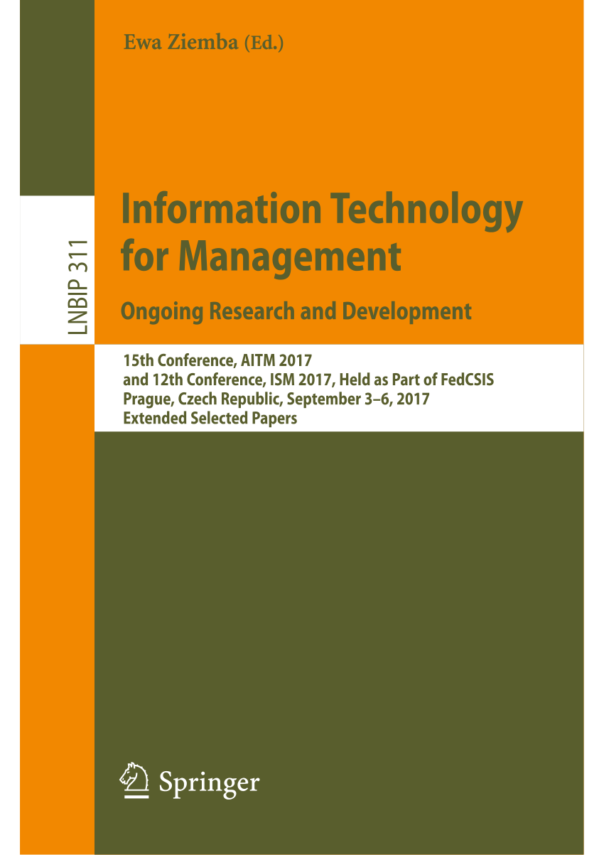 (PDF) Information Technology for Management. Ongoing ...