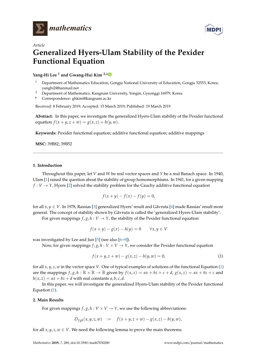 Pdf Another Functional Equation With Involution Related To The Cosine Function